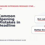 Common Opening Mistakes in Deadline Extension Messages