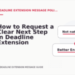 How to Request a Clear Next Step in Deadline Extension Message English
