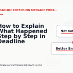 How to Explain What Happened Step by Step in Deadline Extension Message English