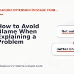 How to Avoid Blame When Explaining a Problem in Deadline Extension Message English