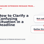 How to Clarify a Confusing Situation in a Deadline Extension Message