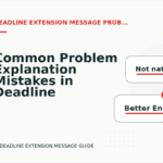 Common Problem Explanation Mistakes in Deadline Extension Message English