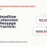 Deadline Extension Message Practice: Problem and Solution Replies