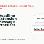 Deadline Extension Message Practice: What to Say Instead