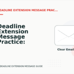 Deadline Extension Message Practice: Email and Message Examples