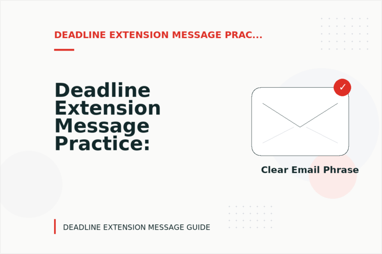 Deadline Extension Message Practice: Email and Message Examples Deadline Extension Message Practice: Email and Message Examples